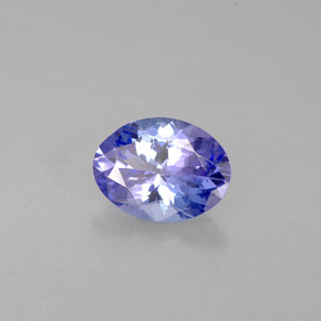 1.00 ct Blue Tanzanite Stone, Natural Tanzanite in Oval Facet Shape for Sale