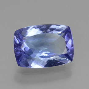 1.78 ct Blue Tanzanite Stone, Natural Tanzanite in Cushion-Cut Shape for Sale