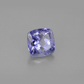1.46 ct Blue Tanzanite Stone, Natural Tanzanite in Cushion-Cut Shape for Sale