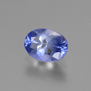 1.12 ct Blue Tanzanite Stone, Natural Tanzanite in Oval Facet Shape for Sale
