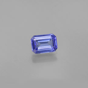 0.87 ct Blue Tanzanite Gemstone, Tanzanite Gem in Octagon Facet Shape for Sale.