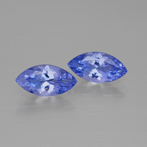 1.98 ct Blue Tanzanite Gemstone, Tanzanite Gem in Marquise Facet Shape for Sale.