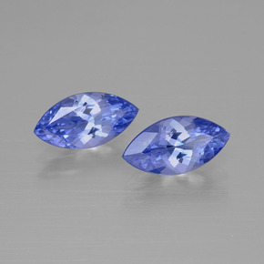 1.98 ct Blue Tanzanite Stone, Natural Tanzanite in Marquise Facet Shape for Sale