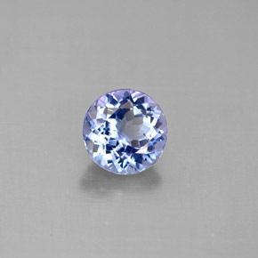 1.27 ct Blue Tanzanite Stone, Natural Tanzanite in Round Facet Shape for Sale