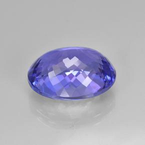 Tanzanite Gemstone in 12.7 x 9.9 mm Size for Sale, Tanzanite Stone in Intense Violet Blue Color