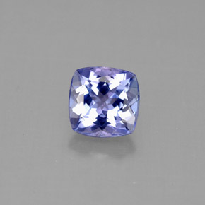 1.11 ct Blue Tanzanite Gemstone, Tanzanite Gem in Cushion-Cut Shape for Sale.