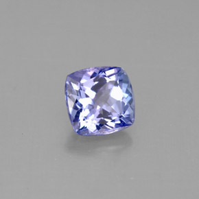 1.11 ct Blue Tanzanite Stone, Natural Tanzanite in Cushion-Cut Shape for Sale