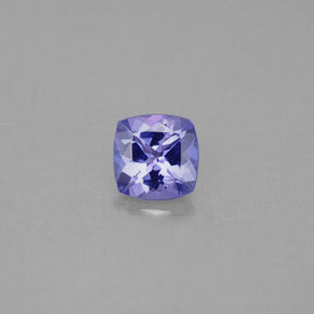 0.96 ct Blue Tanzanite Gemstone, Tanzanite Gem in Cushion-Cut Shape for Sale.