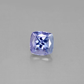 1.11 ct Blue Tanzanite Gemstone, Tanzanite Gem in Cushion-Cut Shape for Sale.