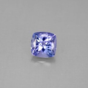 1.27 ct Blue Tanzanite Gemstone, Tanzanite Gem in Cushion-Cut Shape for Sale.