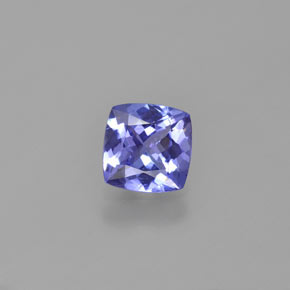 0.90 ct Blue Tanzanite Gemstone, Tanzanite Gem in Cushion-Cut Shape for Sale.