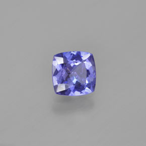 0.90 ct Blue Tanzanite Stone, Natural Tanzanite in Cushion-Cut Shape for Sale