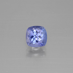 1.08 ct Blue Tanzanite Stone, Natural Tanzanite in Cushion-Cut Shape for Sale
