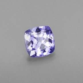 0.87 ct Blue Tanzanite Stone, Natural Tanzanite in Cushion-Cut Shape for Sale