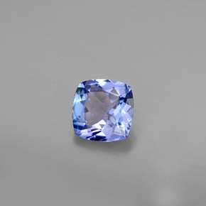 0.81 ct Blue Tanzanite Stone, Natural Tanzanite in Cushion-Cut Shape for Sale