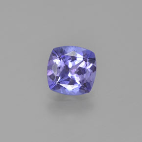 0.91 ct Blue Tanzanite Gemstone, Tanzanite Gem in Cushion-Cut Shape for Sale.