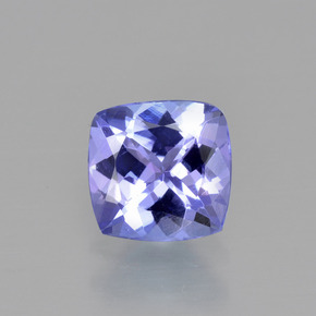 0.93 ct Blue Tanzanite Gemstone, Tanzanite Gem in Cushion-Cut Shape for Sale.