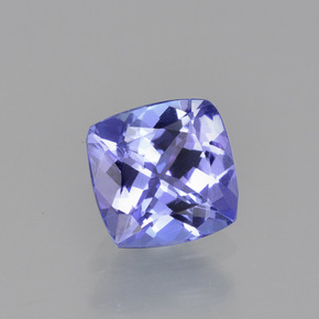 0.93 ct Blue Tanzanite Stone, Natural Tanzanite in Cushion-Cut Shape for Sale