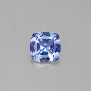 0.86 ct Blue Tanzanite Gemstone, Tanzanite Gem in Cushion-Cut Shape for Sale.