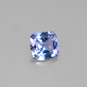 0.86 ct Blue Tanzanite Stone, Natural Tanzanite in Cushion-Cut Shape for Sale