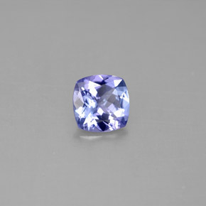 0.84 ct Blue Tanzanite Stone, Natural Tanzanite in Cushion-Cut Shape for Sale