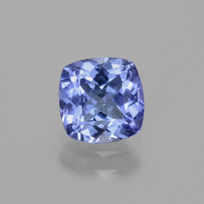 0.99 ct Blue Tanzanite Gemstone, Tanzanite Gem in Cushion-Cut Shape for Sale.