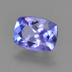 1.39 ct Blue Tanzanite Stone, Natural Tanzanite in Cushion-Cut Shape for Sale