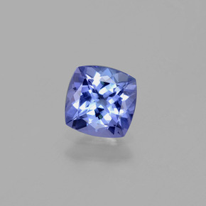 0.97 ct Blue Tanzanite Gemstone, Tanzanite Gem in Cushion-Cut Shape for Sale.