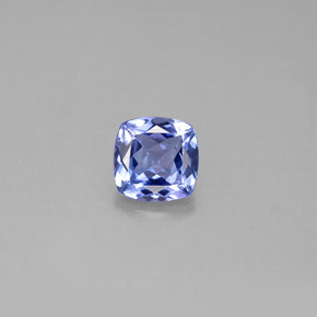0.96 ct Blue Tanzanite Gemstone, Tanzanite Gem in Cushion-Cut Shape for Sale.