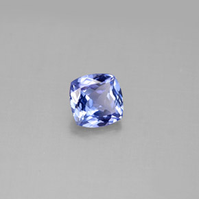 0.96 ct Blue Tanzanite Stone, Natural Tanzanite in Cushion-Cut Shape for Sale