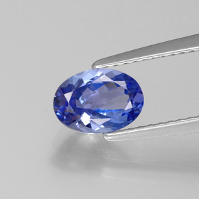 1.10 ct Blue Tanzanite Gemstone, Tanzanite Gem in Oval Facet Shape for Sale.