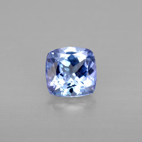 1.01 ct Blue Tanzanite Gemstone, Tanzanite Gem in Cushion-Cut Shape for Sale.