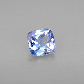 0.95 ct Blue Tanzanite Stone, Natural Tanzanite in Cushion-Cut Shape for Sale