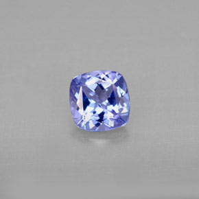 0.84 ct Blue Tanzanite Gemstone, Tanzanite Gem in Cushion-Cut Shape for Sale.
