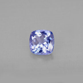 0.84 ct Blue Tanzanite Stone, Natural Tanzanite in Cushion-Cut Shape for Sale