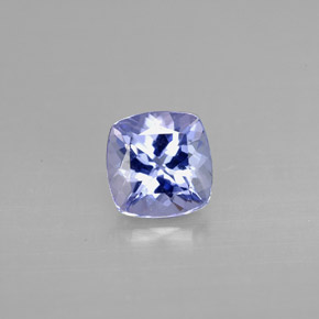 0.96 ct Blue Tanzanite Gemstone, Tanzanite Gem in Cushion-Cut Shape for Sale.