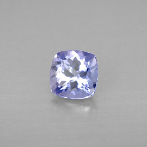 0.96 ct Blue Tanzanite Stone, Natural Tanzanite in Cushion-Cut Shape for Sale
