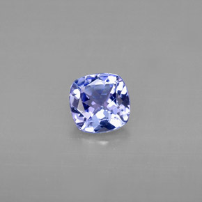 0.74 ct Blue Tanzanite Gemstone, Tanzanite Gem in Cushion-Cut Shape for Sale.