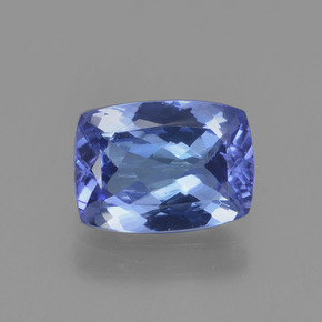 1.40 ct Blue Tanzanite Gemstone, Tanzanite Gem in Cushion-Cut Shape for Sale.