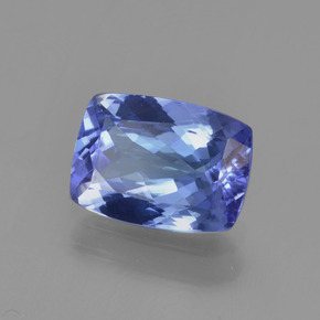 1.40 ct Blue Tanzanite Stone, Natural Tanzanite in Cushion-Cut Shape for Sale