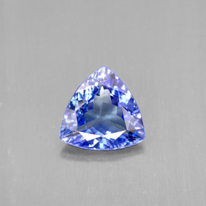 1.15 ct Blue Tanzanite Gemstone, Tanzanite Gem in Trillion Facet Shape for Sale.