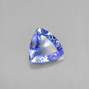 1.15 ct Blue Tanzanite Stone, Natural Tanzanite in Trillion Facet Shape for Sale