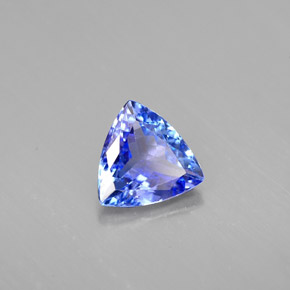 1.09 ct Blue Tanzanite Stone, Natural Tanzanite in Trillion Facet Shape for Sale