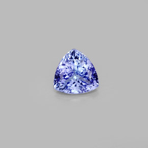 1.24 ct Blue Tanzanite Gemstone, Tanzanite Gem in Trillion Facet Shape for Sale.