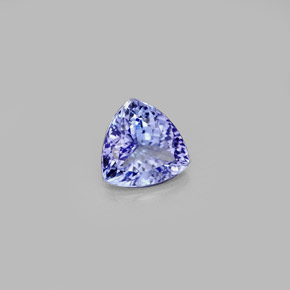 1.24 ct Blue Tanzanite Stone, Natural Tanzanite in Trillion Facet Shape for Sale