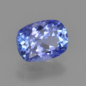 1.35 ct Blue Tanzanite Stone, Natural Tanzanite in Cushion-Cut Shape for Sale