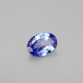1.20 ct Blue Tanzanite Stone, Natural Tanzanite in Oval Facet Shape for Sale