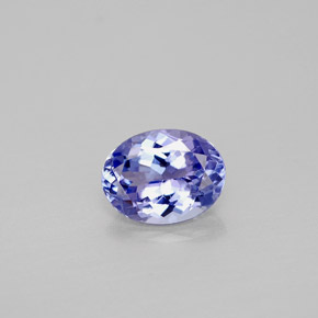 1.43 ct Blue Tanzanite Gemstone, Tanzanite Gem in Oval Facet Shape for Sale.