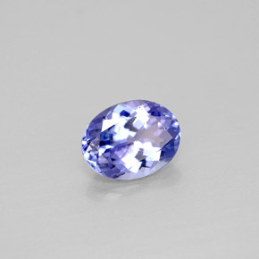 1.43 ct Blue Tanzanite Stone, Natural Tanzanite in Oval Facet Shape for Sale