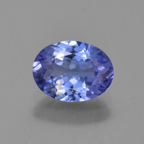 Pastel Blue Tansanit Edelstein - 1.2ct Oval facettiert (ID: 295070)